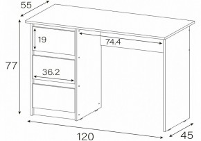 Стол письменный Идена в Нижнем Тагиле - nizhniy-tagil.mebel24.online | фото 4