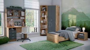 МАРТИНА Стол письменный (Графит/Дуб крафт) в Нижнем Тагиле - nizhniy-tagil.mebel24.online | фото 2