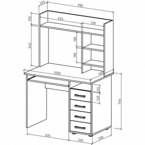 Стол письменный Остин в Нижнем Тагиле - nizhniy-tagil.mebel24.online | фото 3