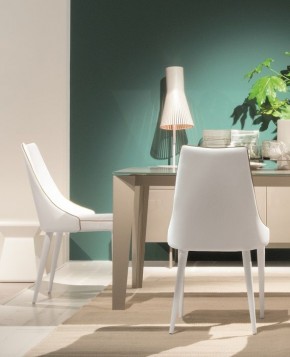 Стул CLARA 40.11 (TR505 white with sand cordonet, экокожа) в Нижнем Тагиле - nizhniy-tagil.mebel24.online | фото 1