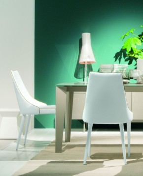 Стул CLARA 40.11 (TR505 white with sand cordonet, экокожа) в Нижнем Тагиле - nizhniy-tagil.mebel24.online | фото 2