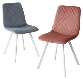 Стул DAIQUIRI BLUVEL-52 PINK / белый каркас, велюр М-City в Нижнем Тагиле - nizhniy-tagil.mebel24.online | фото 2