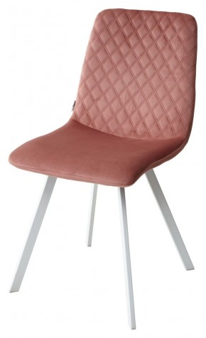 Стул DAIQUIRI BLUVEL-52 PINK / белый каркас, велюр М-City в Нижнем Тагиле - nizhniy-tagil.mebel24.online | фото 5