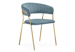 Стул на металлокаркасе Kamelia 1  light blue /gold в Нижнем Тагиле - nizhniy-tagil.mebel24.online | фото