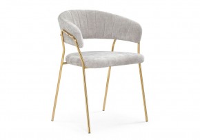 Стул на металлокаркасе Kamelia 1 light gray fabric / gold в Нижнем Тагиле - nizhniy-tagil.mebel24.online | фото