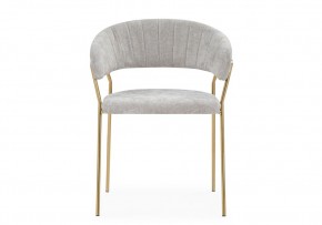 Стул на металлокаркасе Kamelia 1 light gray fabric / gold в Нижнем Тагиле - nizhniy-tagil.mebel24.online | фото 3