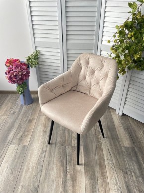 Стул PERU PK6015-06 BEIGE античный бежевый, велюр M-City в Нижнем Тагиле - nizhniy-tagil.mebel24.online | фото 3