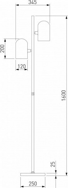 Торшер Eurosvet Bambola 01164/2 латунь в Нижнем Тагиле - nizhniy-tagil.mebel24.online | фото 2