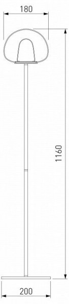 Торшер Eurosvet Twice 90327/1 черный в Нижнем Тагиле - nizhniy-tagil.mebel24.online | фото