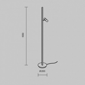Торшер Maytoni Thin MOD395FL-L28B3K в Нижнем Тагиле - nizhniy-tagil.mebel24.online | фото 5