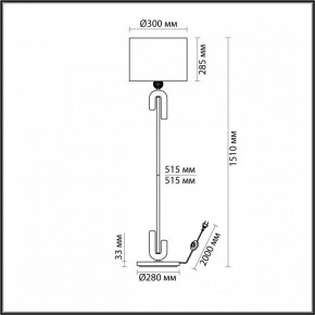 Торшер Odeon Light Bagel 5410/1FA в Нижнем Тагиле - nizhniy-tagil.mebel24.online | фото 2