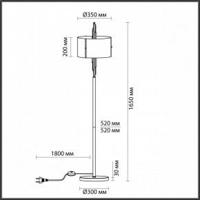 Торшер Odeon Light Margaret 4895/3F в Нижнем Тагиле - nizhniy-tagil.mebel24.online | фото 5