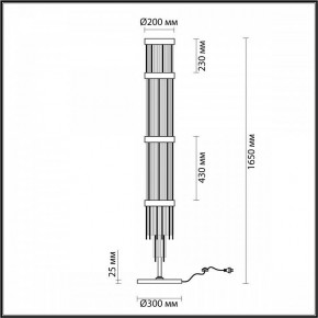 Торшер Odeon Light York 4788/12F в Нижнем Тагиле - nizhniy-tagil.mebel24.online | фото 3