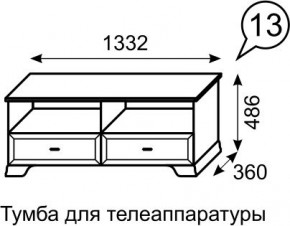 Тумба для телеаппаратуры Венеция 13 бодега в Нижнем Тагиле - nizhniy-tagil.mebel24.online | фото 2