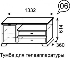 Тумба для телеаппаратуры Венеция 6 бодега в Нижнем Тагиле - nizhniy-tagil.mebel24.online | фото 3