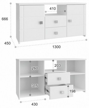 Тумба комбинированная Изабель ИЗ-53К в Нижнем Тагиле - nizhniy-tagil.mebel24.online | фото 3