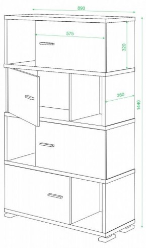 Тумба комбинированная СБ-30/4 в Нижнем Тагиле - nizhniy-tagil.mebel24.online | фото 2