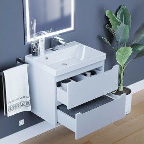 Тумба под раковину Uperwood Tanos 60 см, подвесная, белая матовая в Нижнем Тагиле - nizhniy-tagil.mebel24.online | фото 2