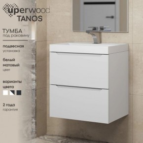Тумба под раковину Uperwood Tanos 80 см, подвесная, белая матовая в Нижнем Тагиле - nizhniy-tagil.mebel24.online | фото 5