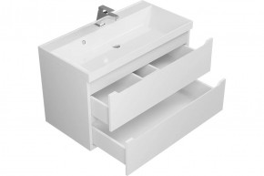 Тумба под раковину Uperwood Tanos 90 см, подвесная, белая матовая в Нижнем Тагиле - nizhniy-tagil.mebel24.online | фото 2