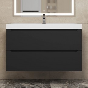 Тумба под раковину Uperwood Tanos 90 см, подвесная, черная матовая в Нижнем Тагиле - nizhniy-tagil.mebel24.online | фото 9