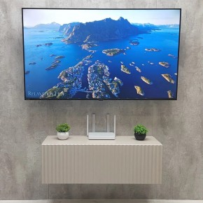Тумба подвесная под ТВ LINES MTV3-MA 900 Бежевый (Леда-М 10.1.5) в Нижнем Тагиле - nizhniy-tagil.mebel24.online | фото 3