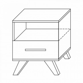 Тумба прикроватная Вега Скандинавия в Нижнем Тагиле - nizhniy-tagil.mebel24.online | фото 7