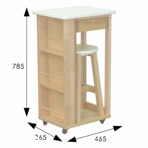 Тумба с табуретом Мебелик в Нижнем Тагиле - nizhniy-tagil.mebel24.online | фото 6