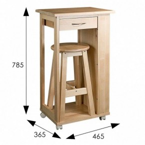 Тумба с табуретом Мебелик в Нижнем Тагиле - nizhniy-tagil.mebel24.online | фото 10