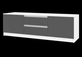 Тумба ТВ большая Парус (Белый/Графит) в Нижнем Тагиле - nizhniy-tagil.mebel24.online | фото 4