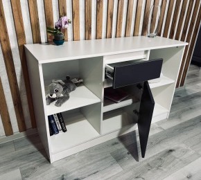 Тумба ТВ малая Парус (Белый/Графит) в Нижнем Тагиле - nizhniy-tagil.mebel24.online | фото 2