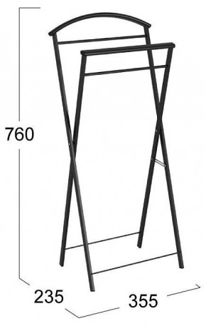 Вешалка для костюма Контур в Нижнем Тагиле - nizhniy-tagil.mebel24.online | фото