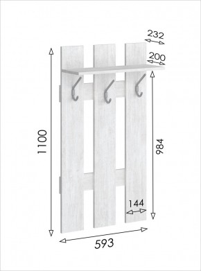 Вешалка Лайт (Молокай) в Нижнем Тагиле - nizhniy-tagil.mebel24.online | фото 3