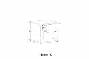 ВИНТЕР - 13 Тумба прикроватная в Нижнем Тагиле - nizhniy-tagil.mebel24.online | фото 2