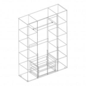 ВИТА Шкаф 4-ств для одежды в Нижнем Тагиле - nizhniy-tagil.mebel24.online | фото 2