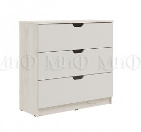 ЮНИОР-4 Комод 3 ящика (Шарли Белый) в Нижнем Тагиле - nizhniy-tagil.mebel24.online | фото