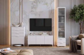 ЗЕФИР Гостиная К1 (белое дерево/белый муар) в Нижнем Тагиле - nizhniy-tagil.mebel24.online | фото 1