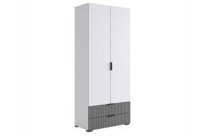 ЗЕФИР Шкаф двухдверный 108.01 (серый) в Нижнем Тагиле - nizhniy-tagil.mebel24.online | фото