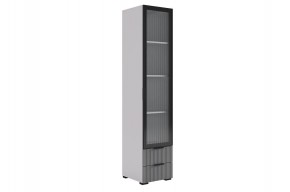 ЗЕФИР Шкаф однодверный 107.03 (серый) в Нижнем Тагиле - nizhniy-tagil.mebel24.online | фото